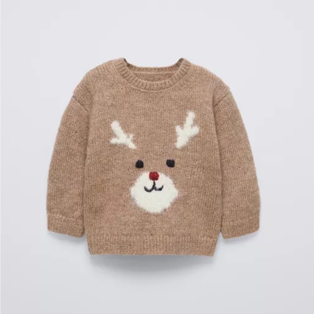 Zara Kids Reindeer Sweater